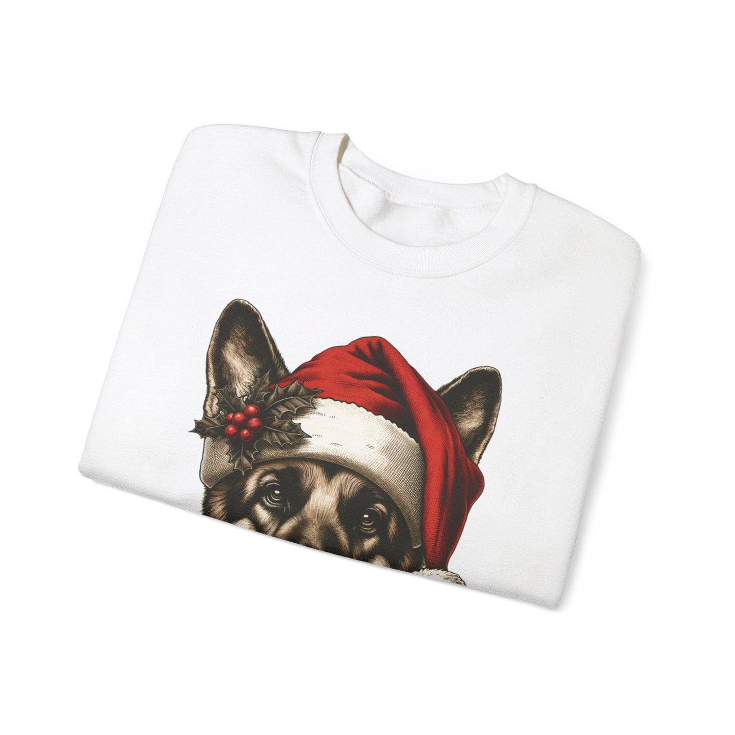 Funny German Shepherd Christmas Sweatshirt – Cozy Festive Dog Lover Apparel - Stylfer