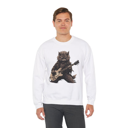 Cat Dad Guitar Sweatshirt | Funny Cat Mom Pullover