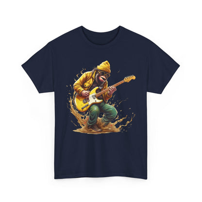 Monkey Guitar T-Shirt | Cool Monkey Music Shirt for Men & Women - Stylfer