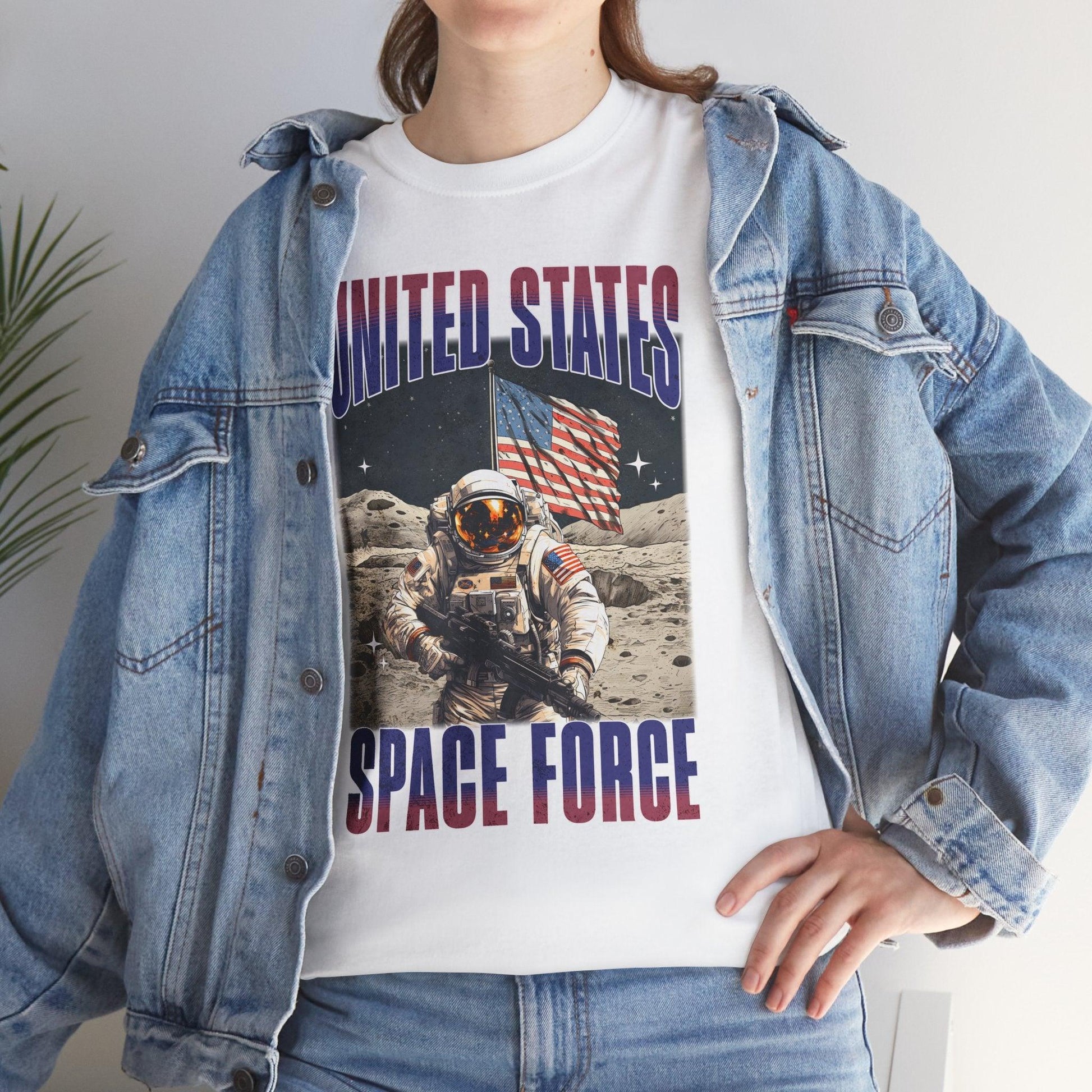 United States Space Force T-Shirt | Military Astronaut Patriotic Tee - Stylfer