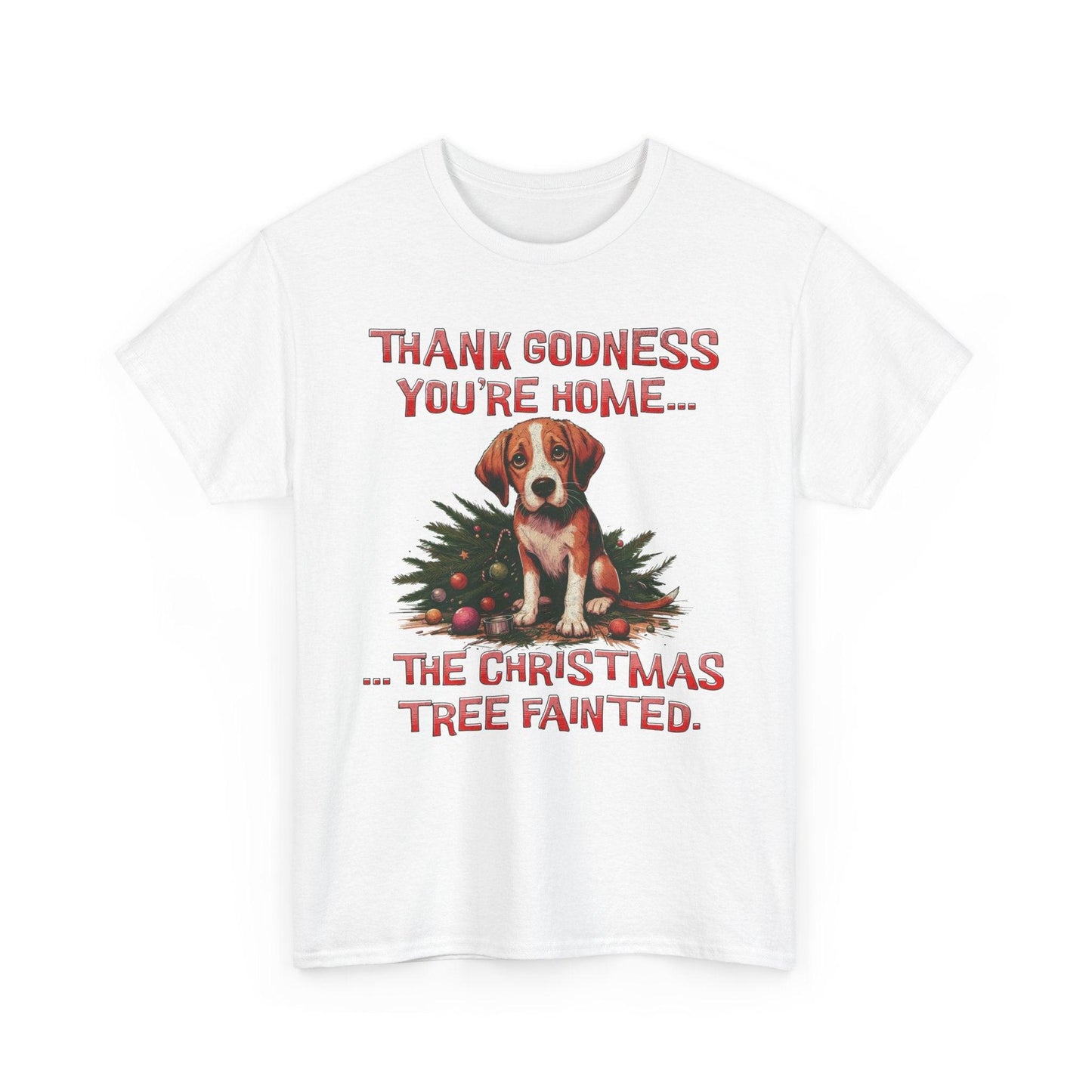 Thank Godness You're Home Christmas Shirt | Funny Dog Tee - Stylfer