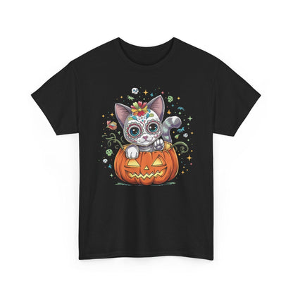 Day of the Dead Cat Shirt | Halloween Horror Design - Stylfer