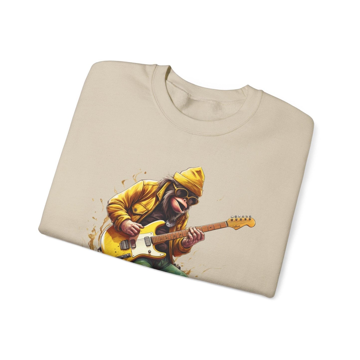 Monkey Guitar Sweatshirt | Cool Music Shirts for Men & Women - Stylfer