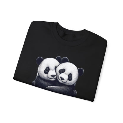 Panda Love Couples Sweatshirt – Cozy Panda Hug Pullover