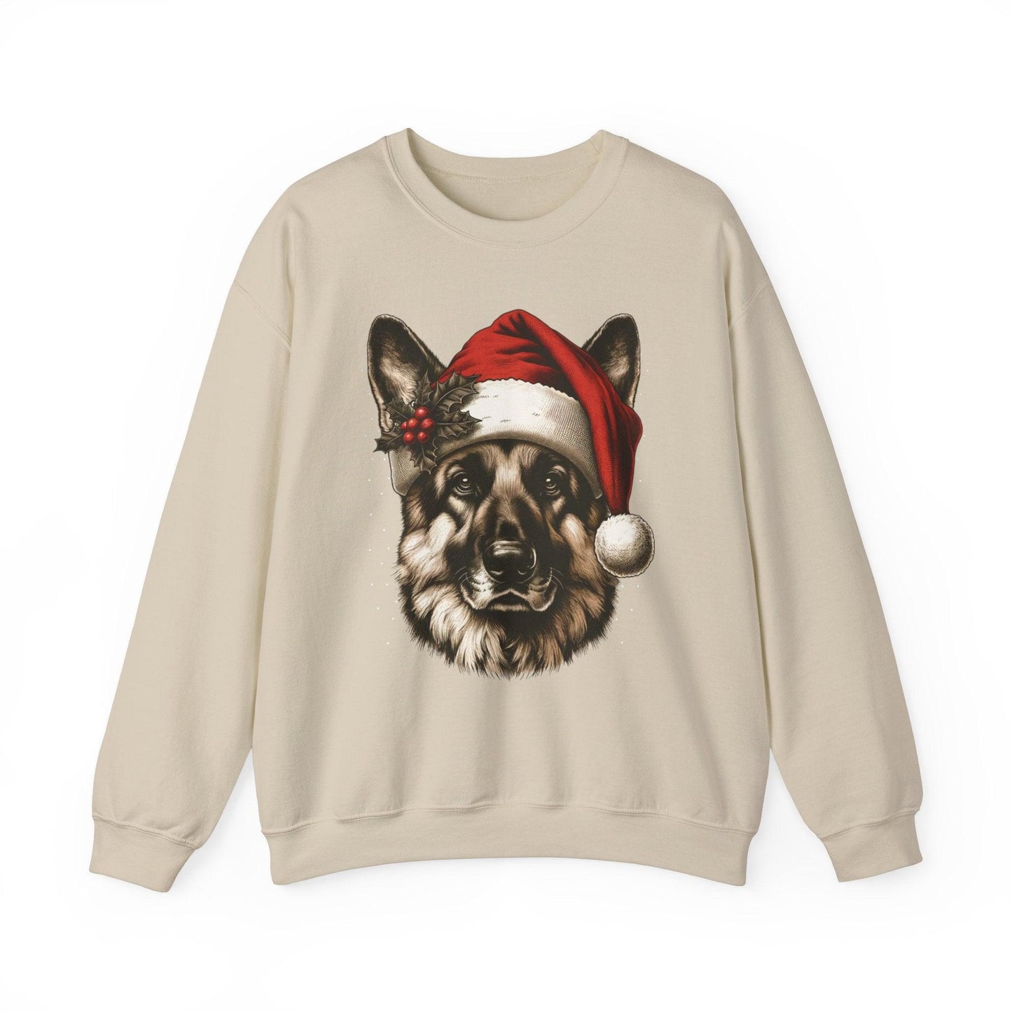 Funny German Shepherd Christmas Sweatshirt – Cozy Festive Dog Lover Apparel - Stylfer