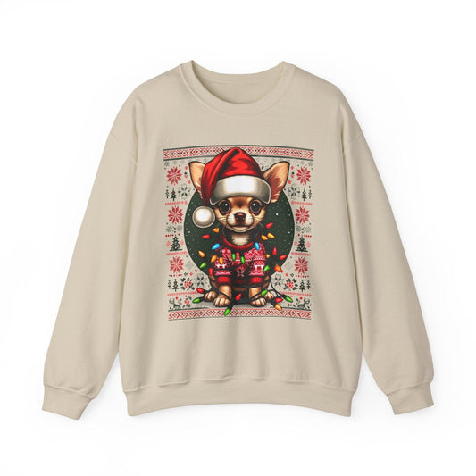 Funny Chihuahua Christmas Sweatshirt – Dog Lovers Holiday Sweater - Stylfer