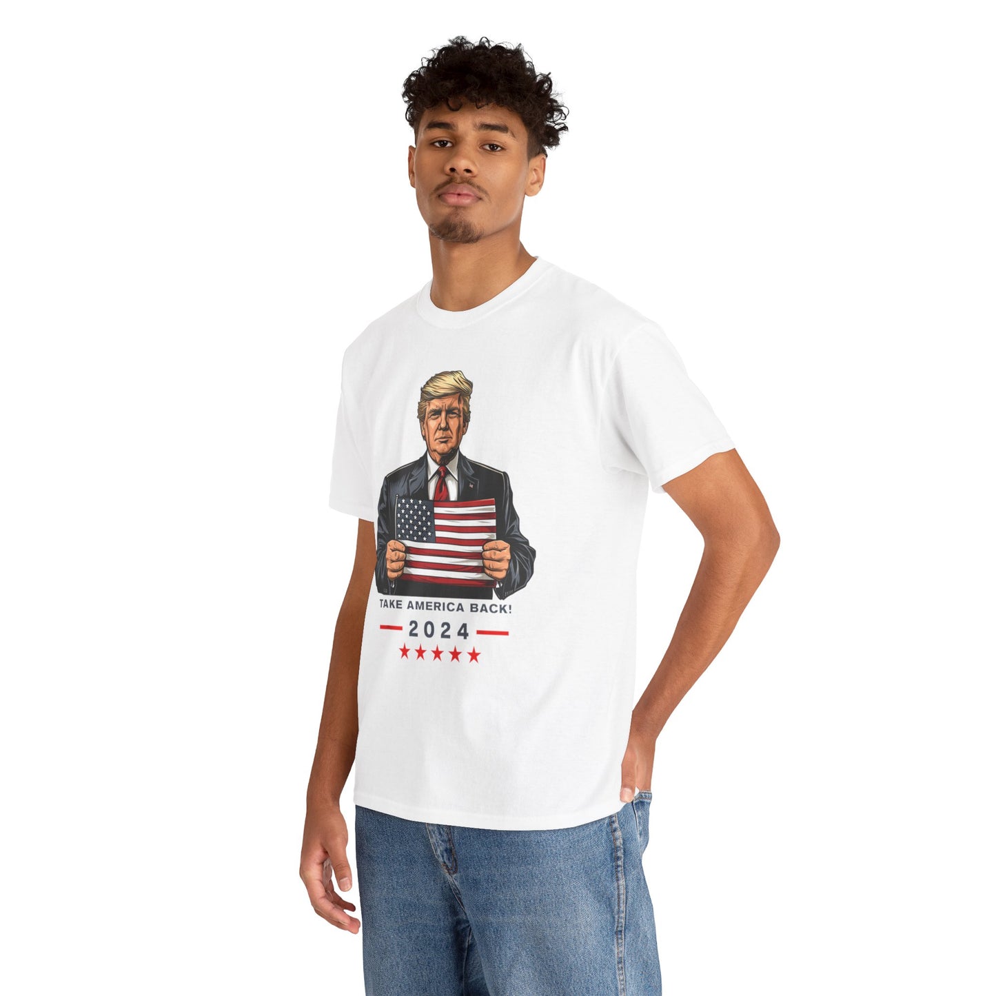 Donald Trump 2024 Patriotic T-shirt - Take America Back Graphic Tee