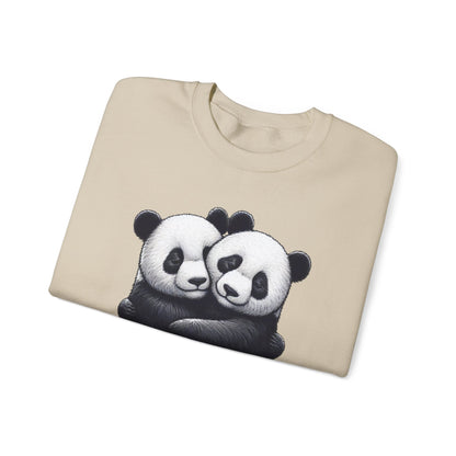 Panda Love Couples Sweatshirt – Cozy Panda Hug Pullover