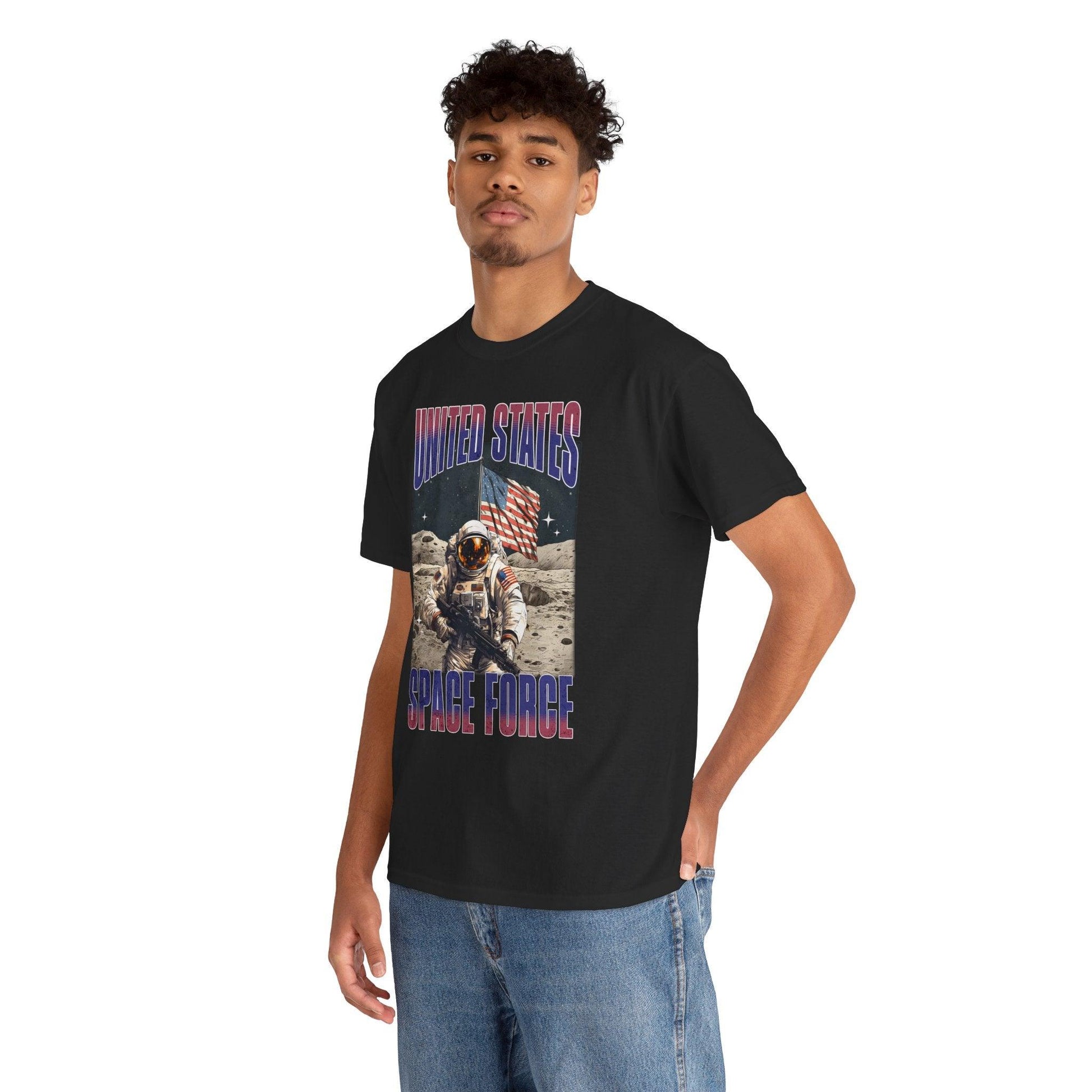 United States Space Force T-Shirt | Military Astronaut Patriotic Tee - Stylfer