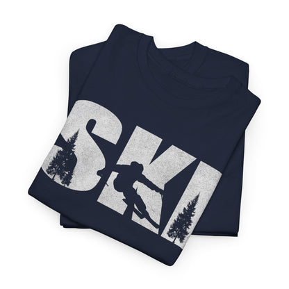 Alpine Downhill Ski T-shirt - Winter Sports Snow Skiing Graphic Tee