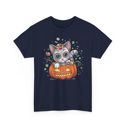 Day of the Dead Cat Shirt | Halloween Horror Design - Stylfer