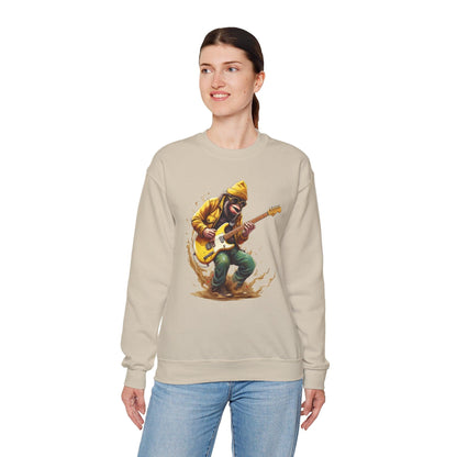 Monkey Guitar Sweatshirt | Cool Music Shirts for Men & Women - Stylfer