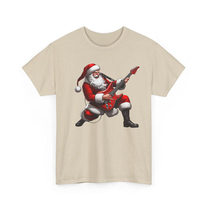 Santa Playing Guitar T-Shirt – Funny Vintage Santa Claus Christmas Shirt - Stylfer