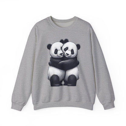 Panda Love Couples Sweatshirt – Cozy Panda Hug Pullover