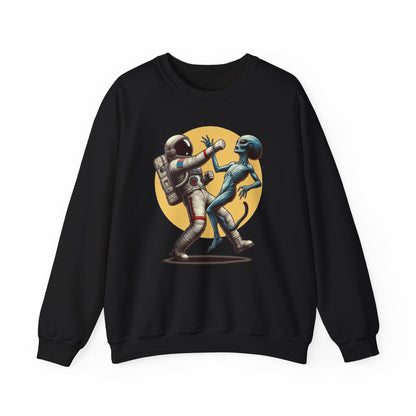 Astronaut vs. Alien Sweatshirt - Funny Space Lover UFO Pullover