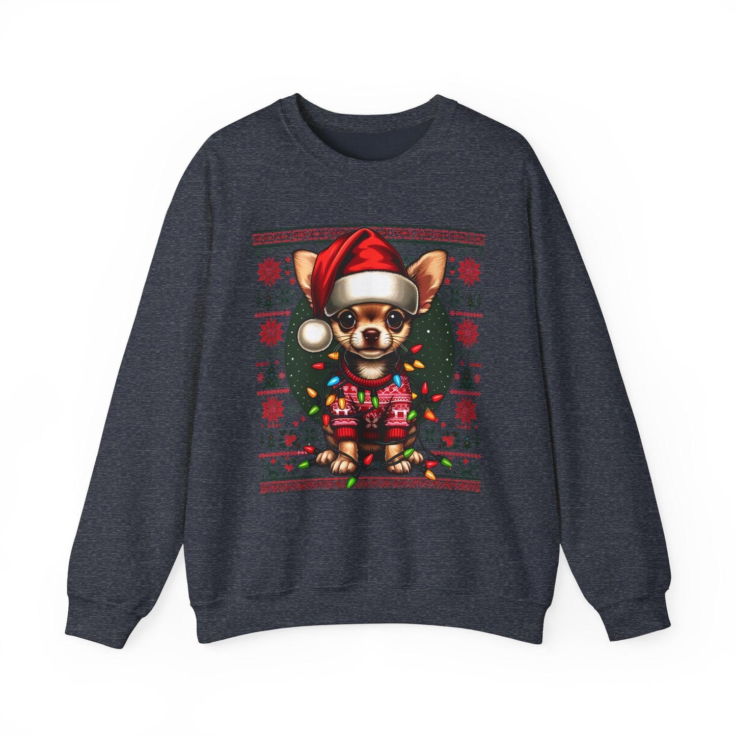 Funny Chihuahua Christmas Sweatshirt – Dog Lovers Holiday Sweater - Stylfer