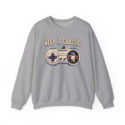 Keep It Classic Gamer Sweatshirt - Vintage Controller Design