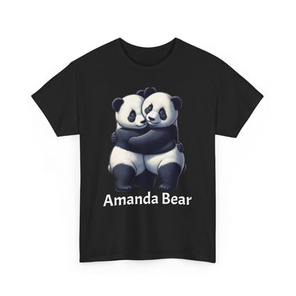 Panda Love Couples T-Shirt – Adorable Panda Hug Graphic Tee