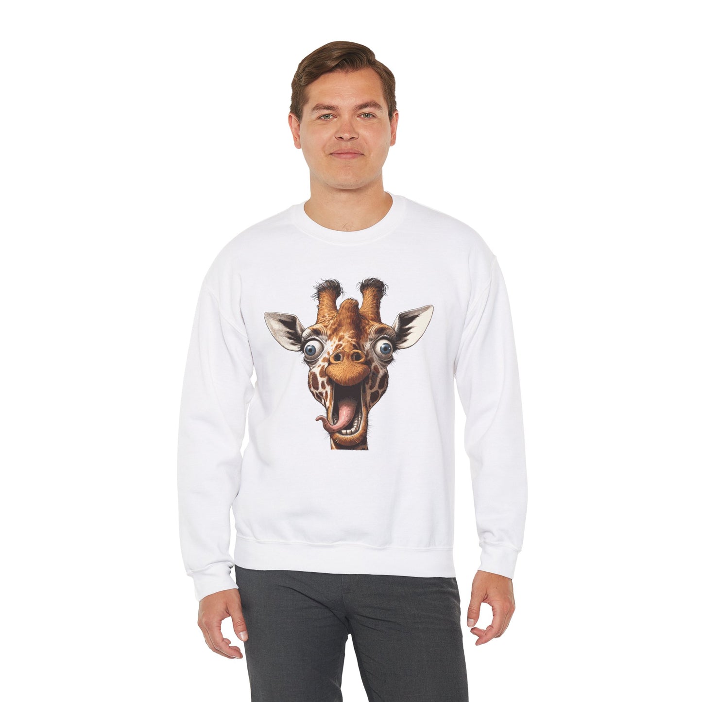 Funny Giraffe Sweatshirt – Cozy Humor & Wildlife Lover's Sweater