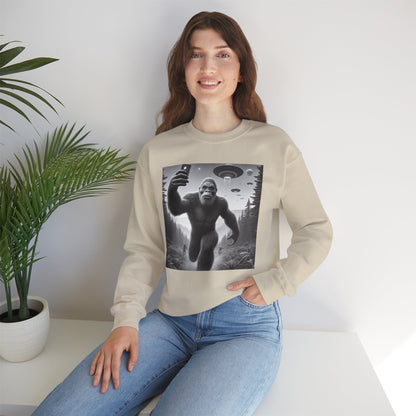 Bigfoot Sasquatch Alien Sweatshirt | Funny Cryptid Pullover