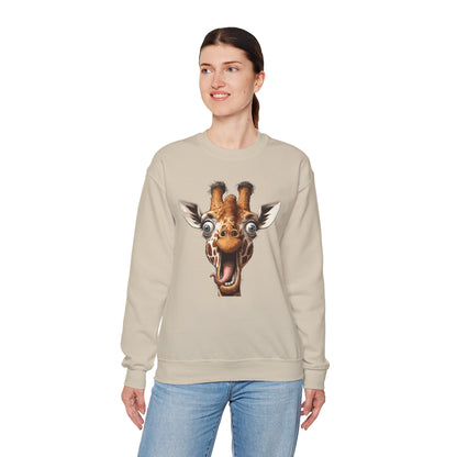 Funny Giraffe Sweatshirt – Cozy Humor & Wildlife Lover's Sweater