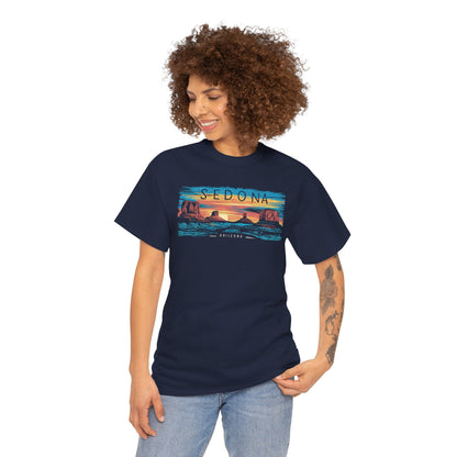 Sedona Arizona Vintage T-Shirt | Artistic Sunset Graphic Tee for Nature Lovers