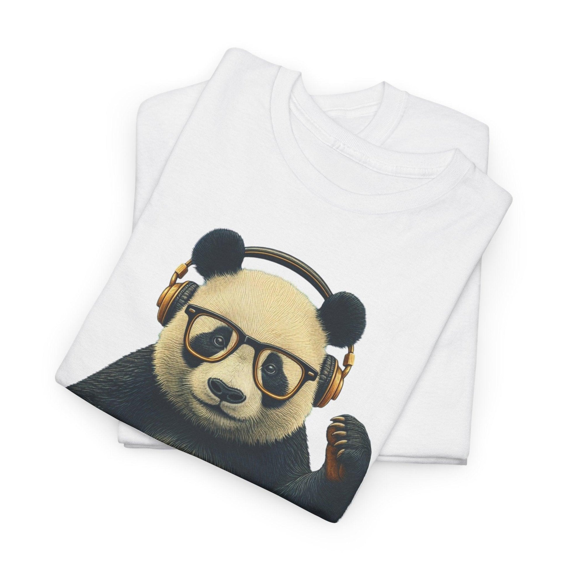 DJ Panda Shirt | Funny Vintage Musician Graphic Tee - Stylfer