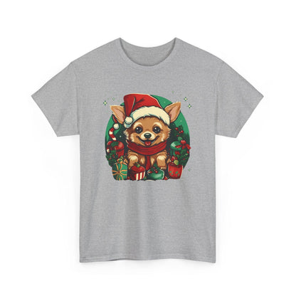 Chihuahua Santa Hat T-Shirt | Xmas Santa Merch & Gifts - Stylfer