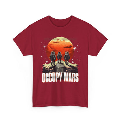 Occupy Mars Space T-Shirt | Astronaut & Space Exploration Tee - Stylfer