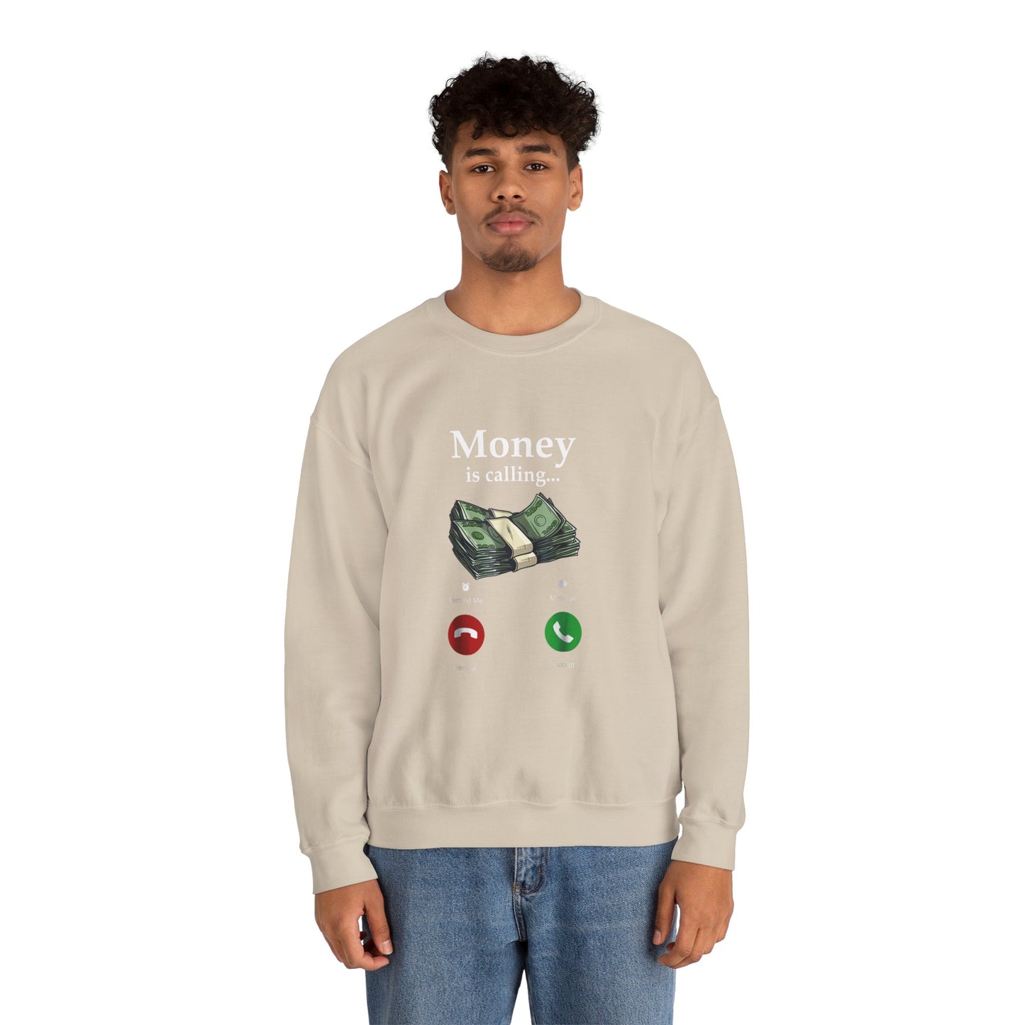 Money Is Calling Sweatshirt – Cozy and Funny Currency Trader Pullover