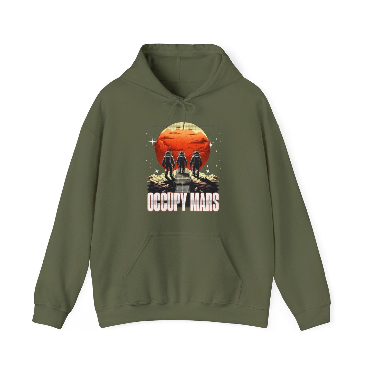 Occupy Mars Space Hoodie | Astronaut & Space Exploration Shirt - Stylfer