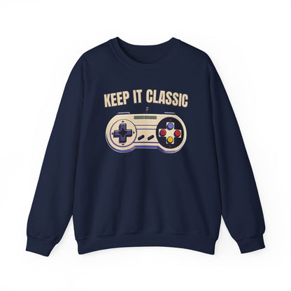 Keep It Classic Gamer Sweatshirt - Vintage Controller Design