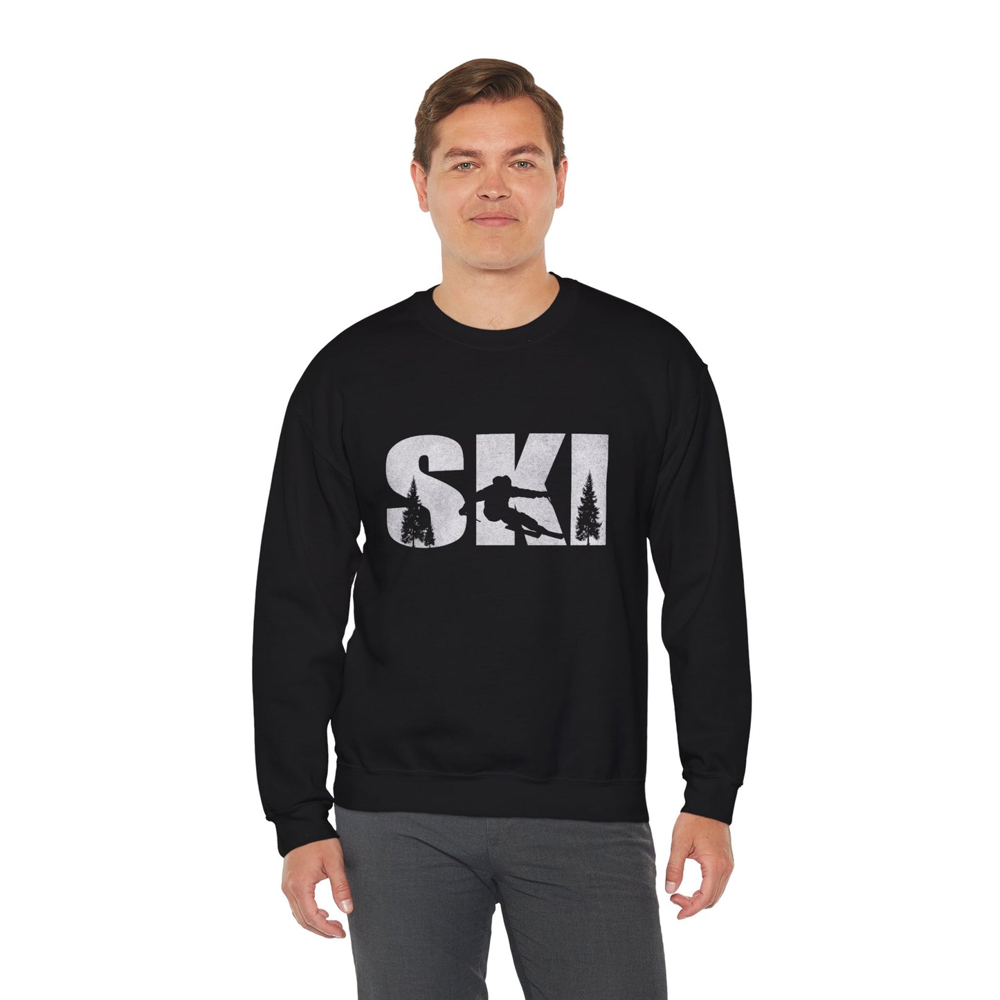 Alpine Downhill Ski Sweatshirt - Winter Sports Snow Skiing Pullover