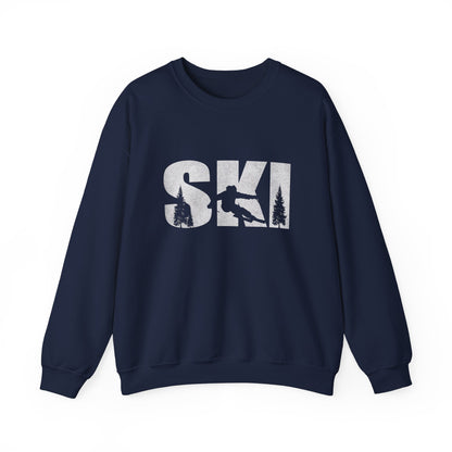 Alpine Downhill Ski Sweatshirt - Winter Sports Snow Skiing Pullover