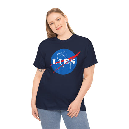 The Earth Is Flat Funny T-Shirt | Flat Earth Society Lies Graphic Tee