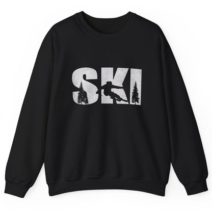 Alpine Downhill Ski Sweatshirt - Winter Sports Snow Skiing Pullover