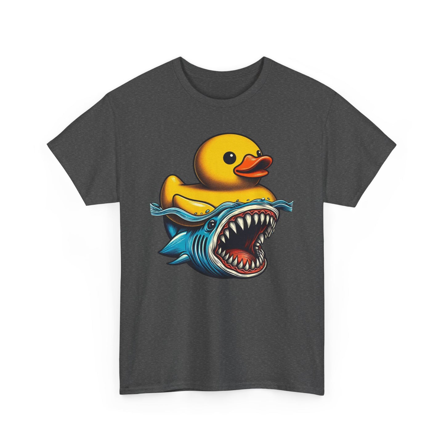 Monster Duck Shark T-Shirt – Funny Horror Novelty Graphic Tee