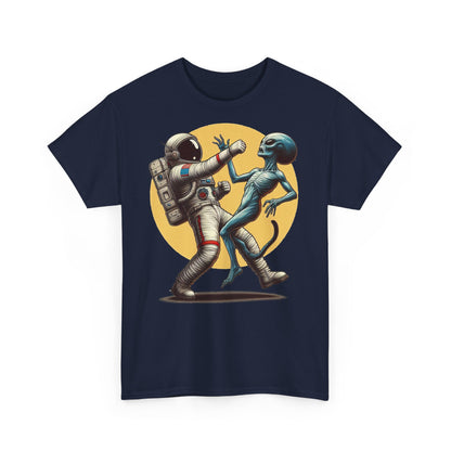 Astronaut vs. Alien T-shirt - Funny Space Lover UFO Graphic Tee