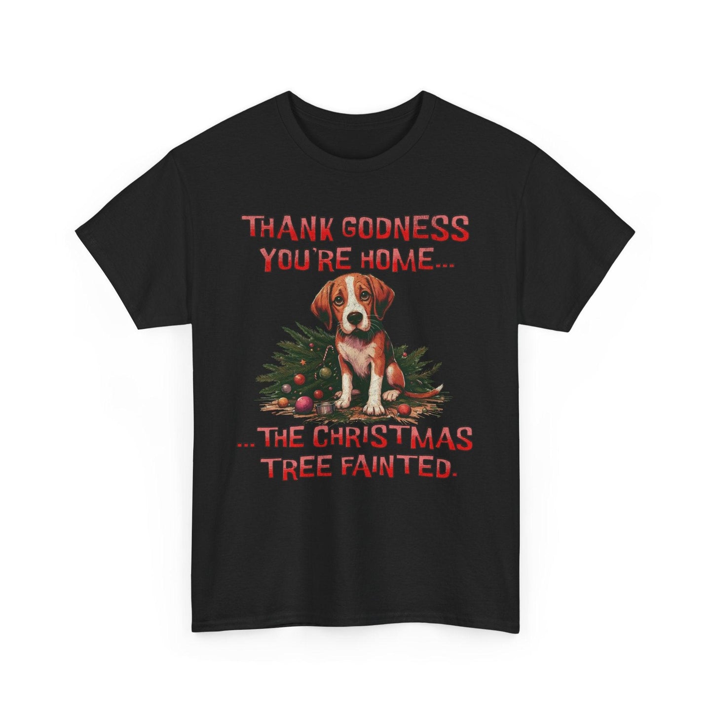 Thank Godness You're Home Christmas Shirt | Funny Dog Tee - Stylfer