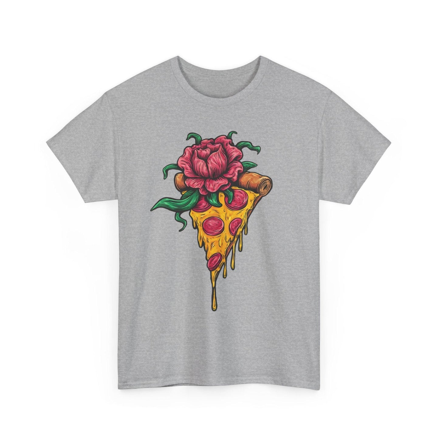 Floral Pizza Shirt | Funny and Unique Foodie Design - Stylfer