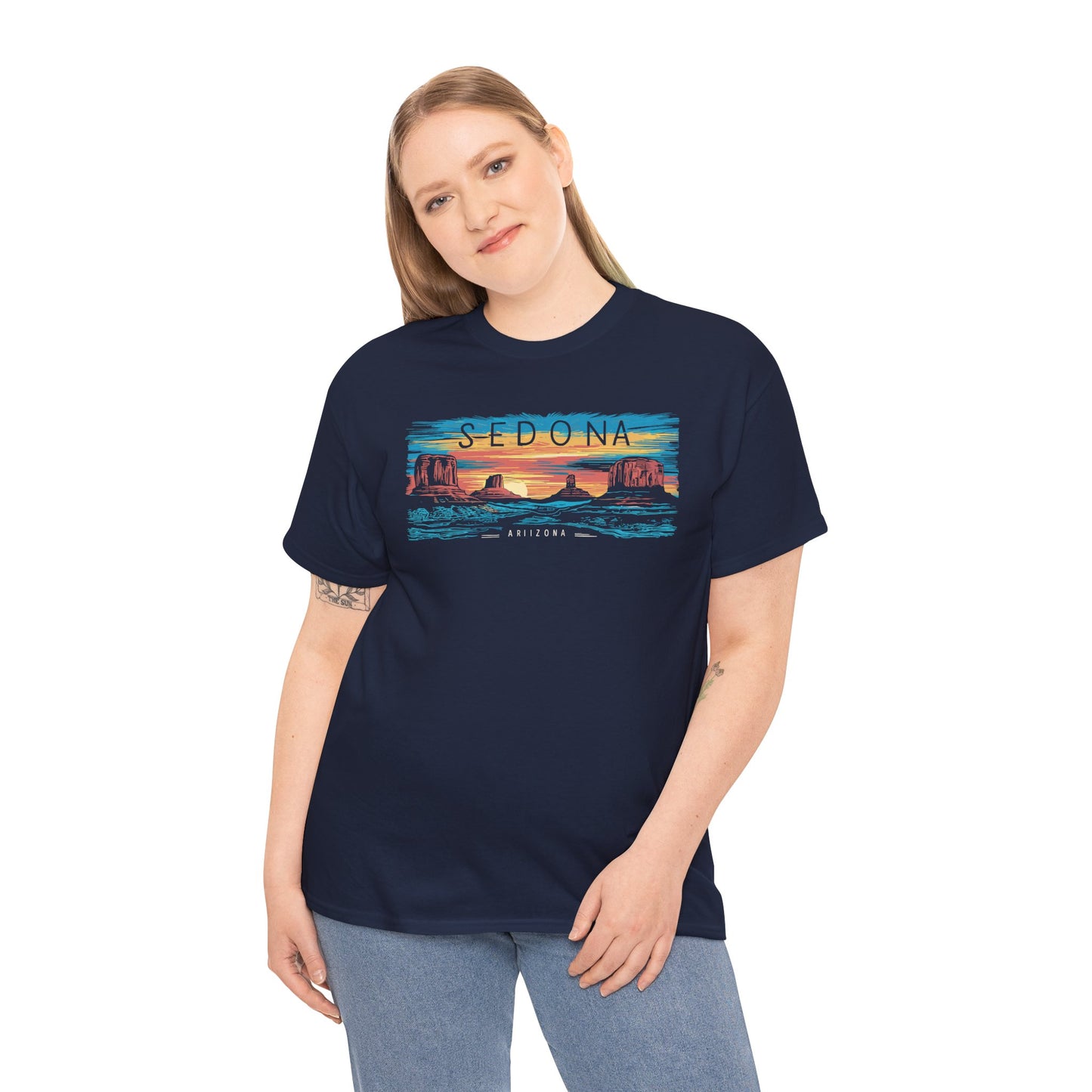 Sedona Arizona Vintage T-Shirt | Artistic Sunset Graphic Tee for Nature Lovers