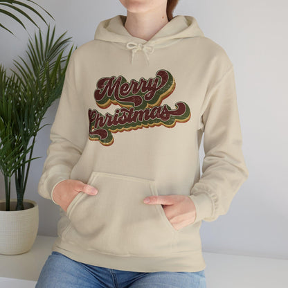 Merry Christmas Vintage Hoodie – Holiday Cheer in Classic Style - Stylfer