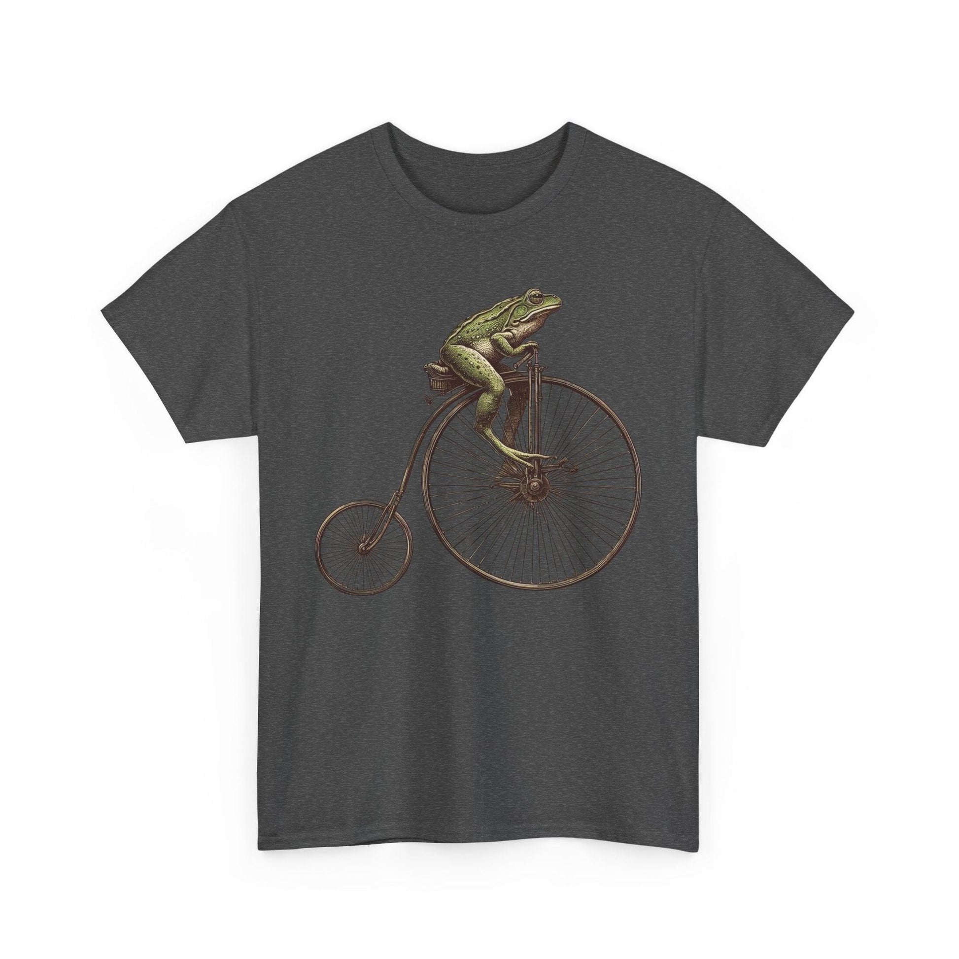 Cycling Frog Vintage Bicycle Shirt | Fun Retro Design - Stylfer