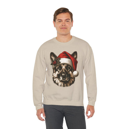 Funny German Shepherd Christmas Sweatshirt – Cozy Festive Dog Lover Apparel - Stylfer