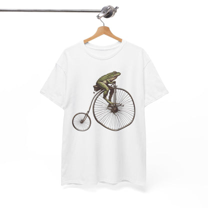 Cycling Frog Vintage Bicycle Shirt | Fun Retro Design - Stylfer