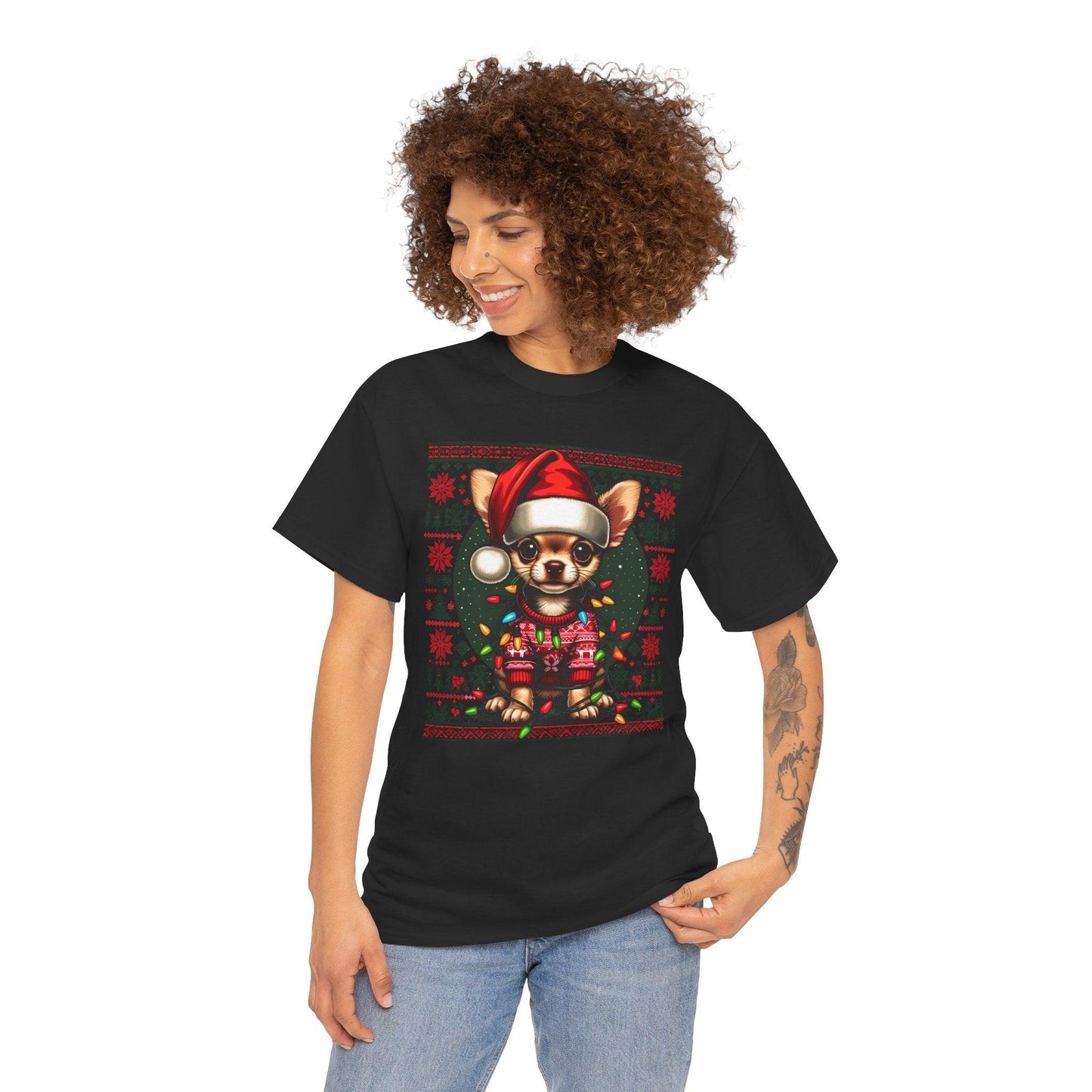 Chihuahua Christmas T-Shirt – Cute Funny Holiday Dog Lovers Tee - Stylfer