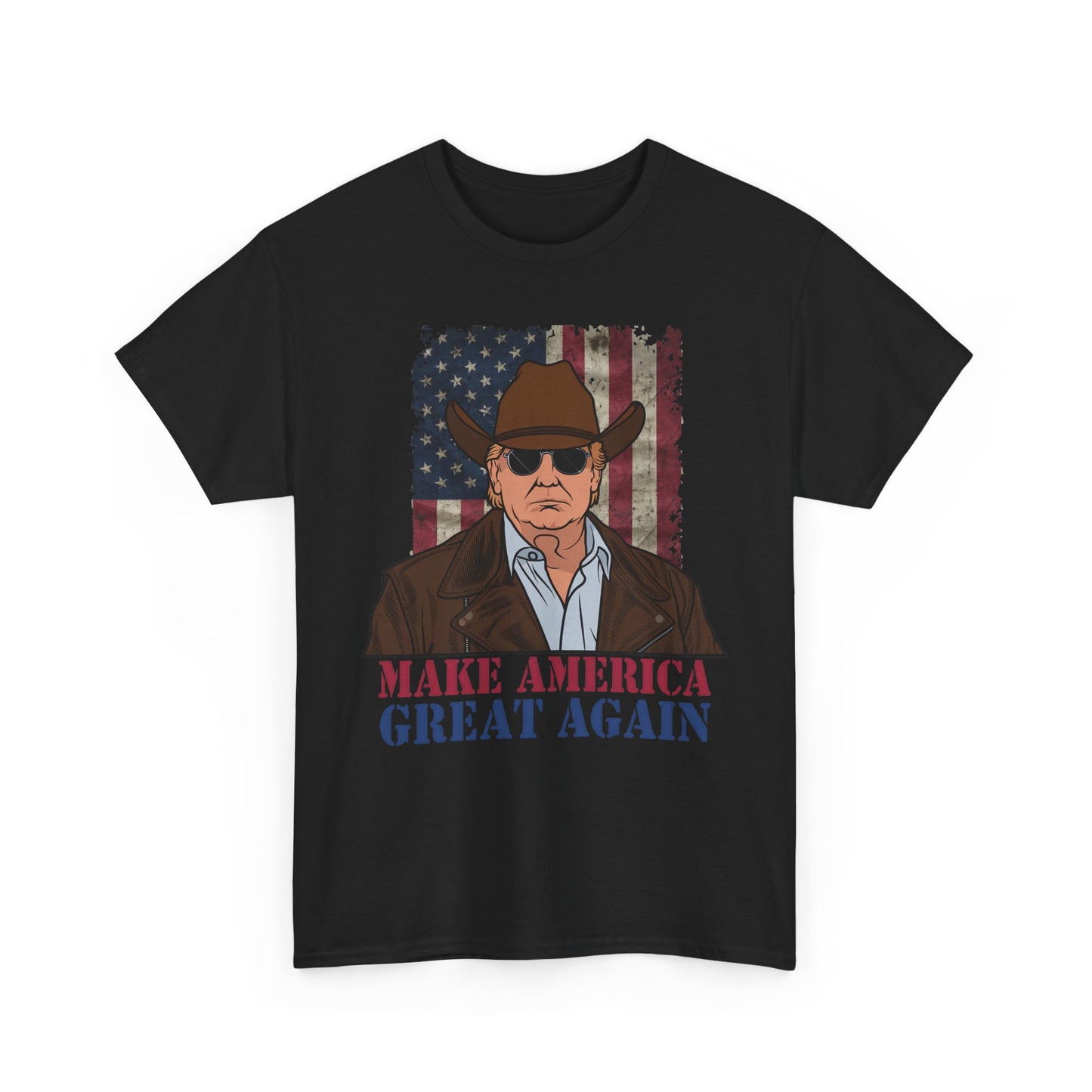 Make America Great Again Cowboy Trump T-Shirt – Patriotic Western Graphic Tee