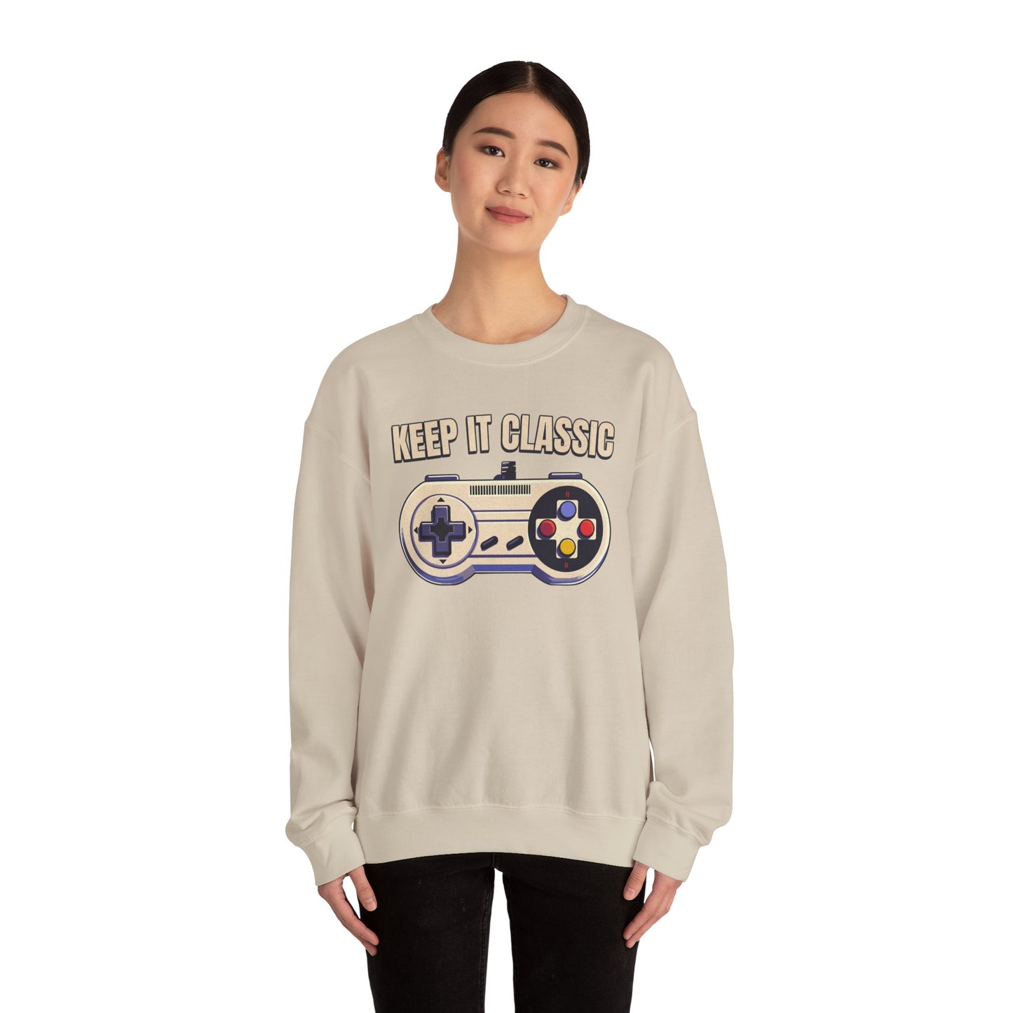 Keep It Classic Gamer Sweatshirt - Vintage Controller Design