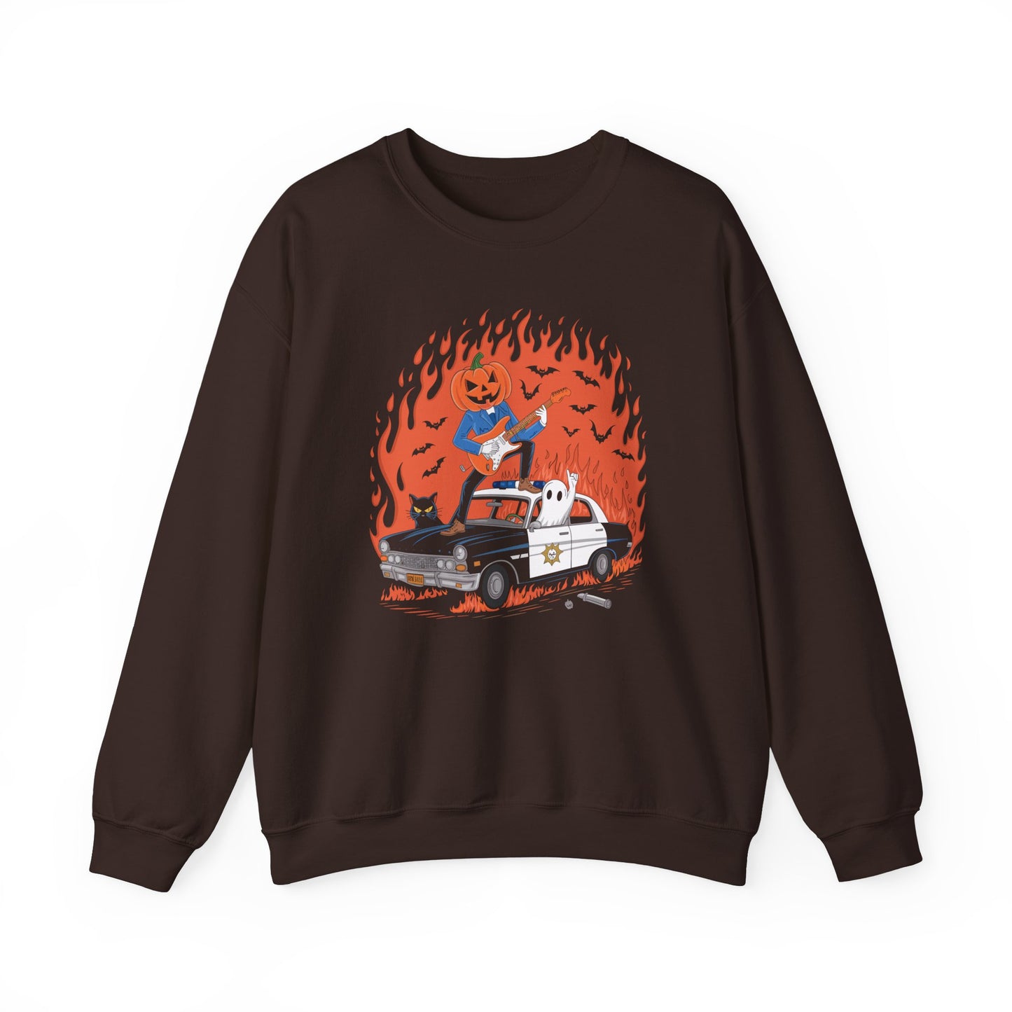 Crazy Pumpkin Adventure Sweatshirt – Horror Rock Spooky Halloween Pullover