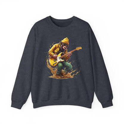 Monkey Guitar Sweatshirt | Cool Music Shirts for Men & Women - Stylfer